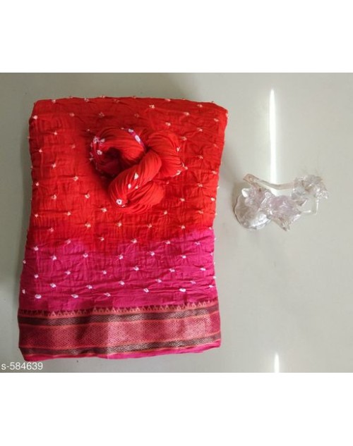 Lootkabazaar Charvi Alluring Cotton Bandhani Printed Sarees (LCACBPS009)